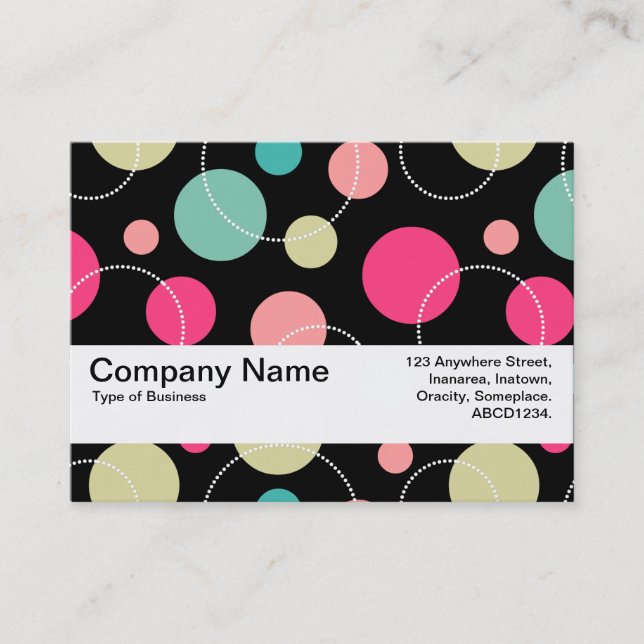 Cartão De Visita Textura Banda V2 - Pontos e círculos 150816 (Frente)