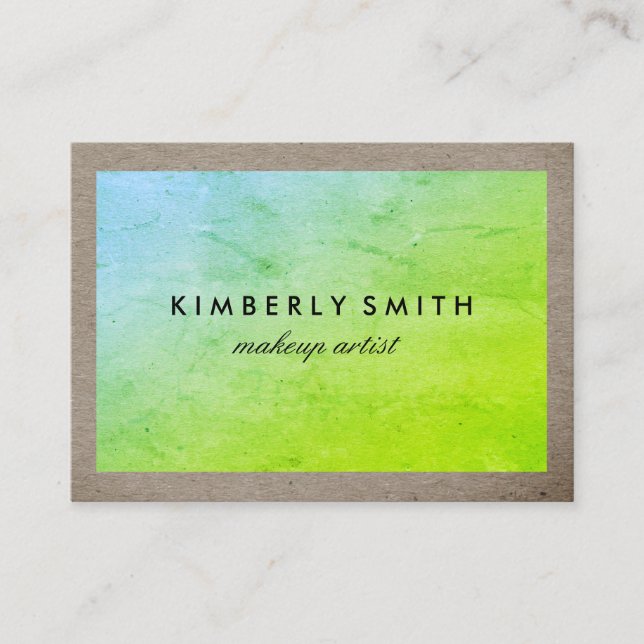 Cartão De Visita Textura Chic com dois tons (Frente)