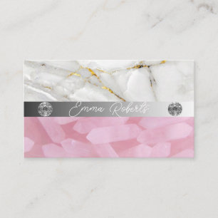Cartão De Visita Textura de Cristal de Quartzo de Ametista Mineral