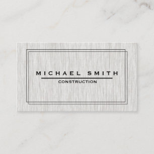 Cartão De Visita Textura de madeira moderna & mínima da construção