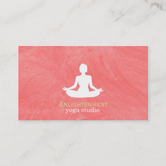 Cartão De Visita Textura de Pincel (Mandioca) (Frente)