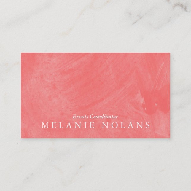 Cartão De Visita Textura de Pincel (Mandioca) (Frente)