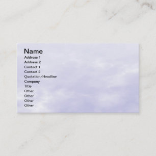 Cartão De Visita Textura do céu - Azul roxo