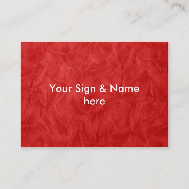 Cartão De Visita TEXTURA DO PAPEL DE FUNDO - vermelho sujo (Frente)