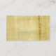 Cartão De Visita Textura do papiro (Verso)