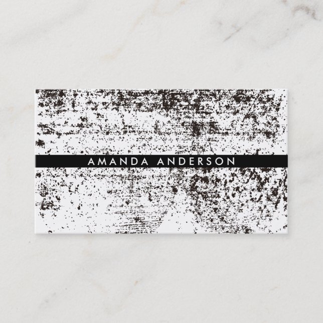 Cartão De Visita Textura Grunge (Frente)