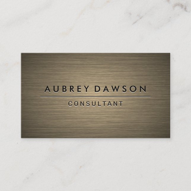 Cartão De Visita Textura metálica (Frente)