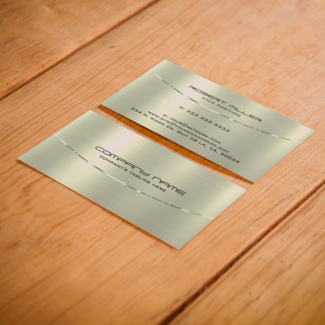 Cartão De Visita Textura metálica em prata manchada (Criador carregado)