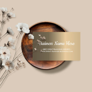 Cartão De Visita Textura Metálica Gradiente Simples