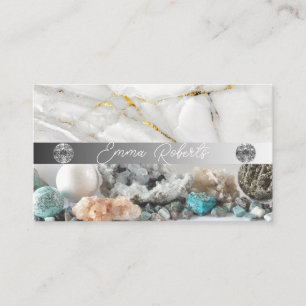 Cartão De Visita Textura Mineral Ametyst Crystal Quartz Business C
