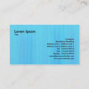 Cartão De Visita Textura Pintada Azul