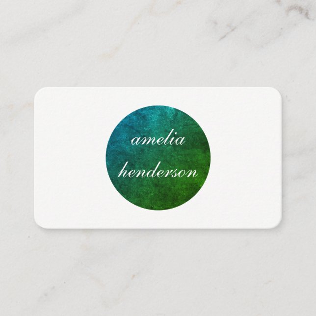 Cartão De Visita textura quic minimalista (Frente)