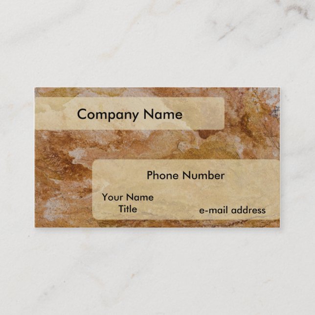 Cartão De Visita Textura Red Rock (Frente)