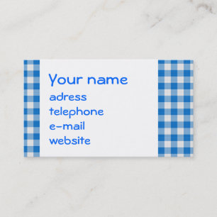 Cartão De Visita textura sem emenda da galdéria obstruída azul e