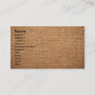Cartão De Visita Textura velha das canvas do algodão para o fundo