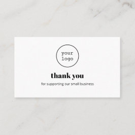 Cartão De Visita Thank You Card Logo Small Business Packaging Inser