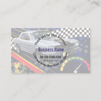 Cartão De Visita Thank you for your Business Editable Business mark