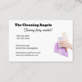 Cartão De Visita The Cleaning Angels 1 - cleaning - housekeeping