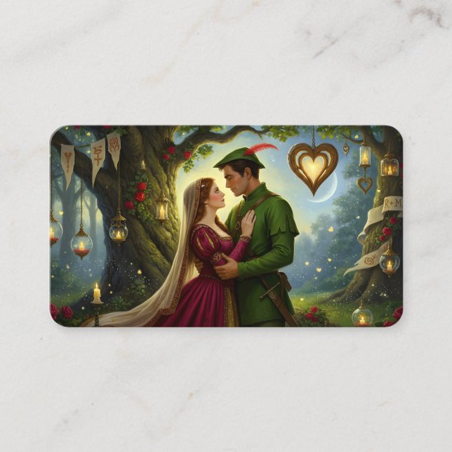 Cartão De Visita The Legendary Romance of Sherwood Forest Bookmark (Frente)