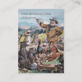 Cartão De Visita Theodore Roosevelt - Professor de História/Governo