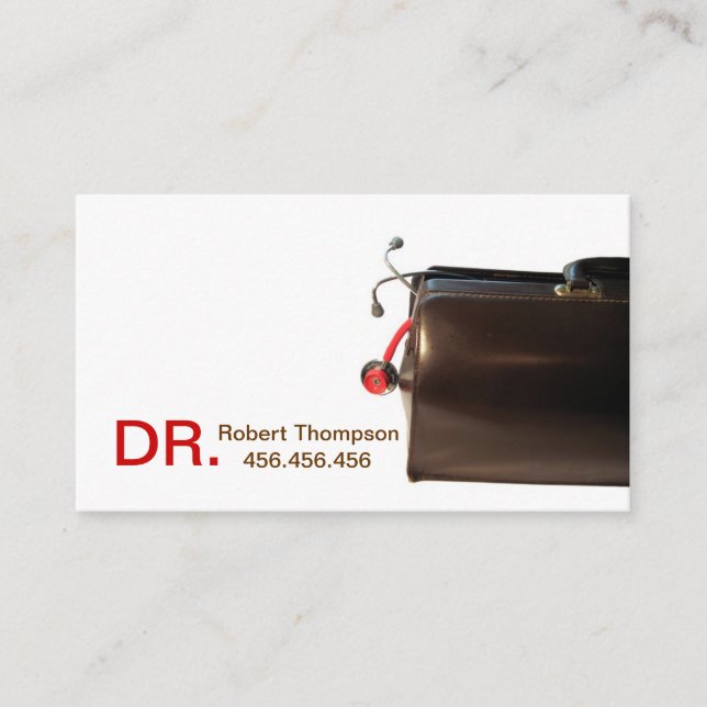 Cartão De Visita Therapeutist/cartão de visita do médico de (Frente)