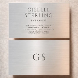 Cartão De Visita Therapist Psychologist Metallic