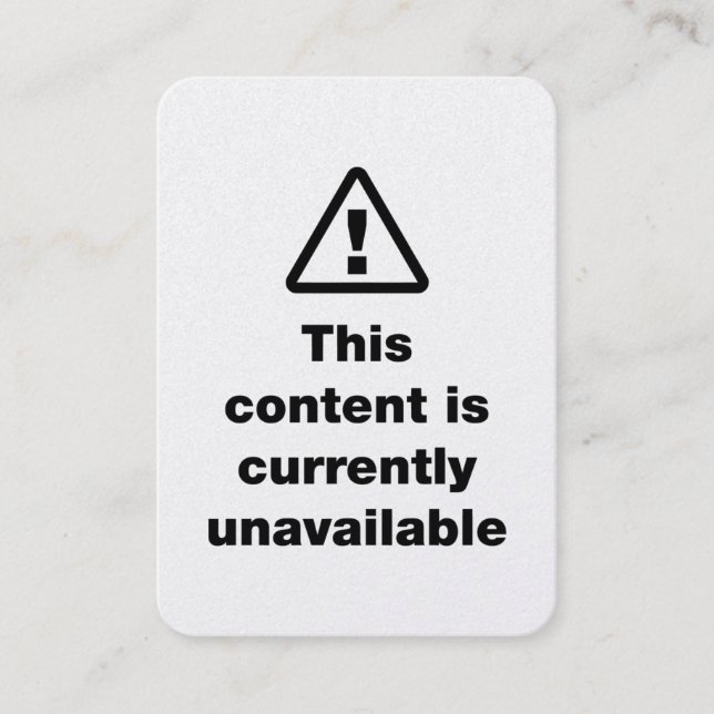 Cartão De Visita ⚠ This Content Is Currently Unavailable (Frente)