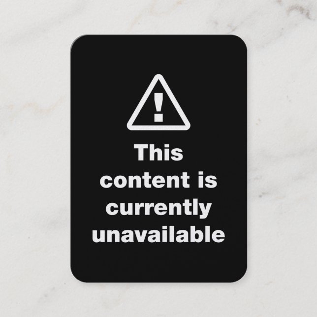 Cartão De Visita ⚠ This Content Is Currently Unavailable (Frente)