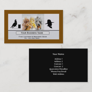 Cartão De Visita Three Horses Western Business Card