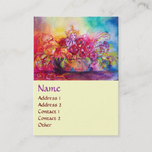 CARTÃO DE VISITA THUMBELINA, FLOWER BASKET E BUTTERFLY