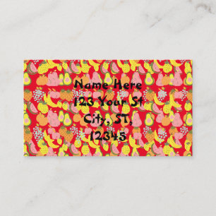 Cartão De Visita Thunder_Cove da Coleção Fruta Associada   