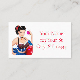 Cartão De Visita Thunder_Cove da Garota do Coquetel