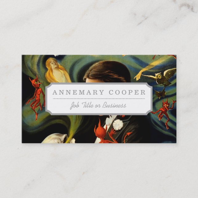 Cartão De Visita Thurston o grande mágico (Frente)