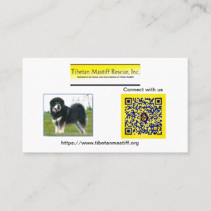 Cartão De Visita Tibetan Mastiff Rescue, Inc. Informações