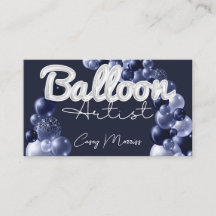 Tic Modern Balloon Artista Marinho Azul Prata