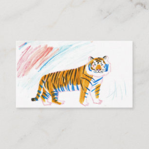 Cartão De Visita Tigre de papel