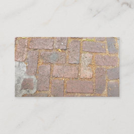 Cartão De Visita Tijolo que pavimenta o pavimento