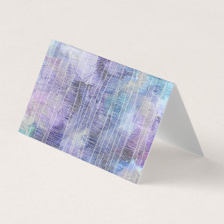 Cartão De Visita Tinta Alcoólica Lavanda Abstrata com Linhas Finas