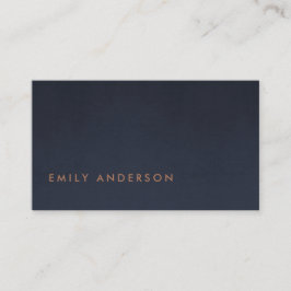CARTÃO DE VISITA TINTA AZUL DE MARINHO SIMPLES ELEGANTE