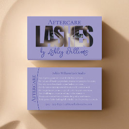 Cartão De Visita Típica moderna "LASHES by" após o atendimento