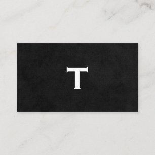 Cartão De Visita Tipo de Script com Monograma