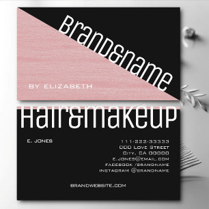 Cartão De Visita Tipografia Moderna do Triângulo Negro Lilac Duas 