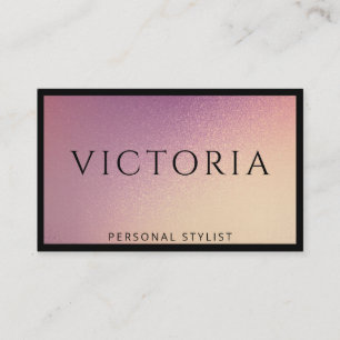 Cartão De Visita Tipografia Negra Negra Negra Em Fundo De Ombre Chi