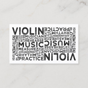 Cartão De Visita Tipografia Violin