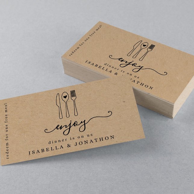 Cartão De Visita Tíquete de comida, Voucher de Refeição Livre (Criador carregado)