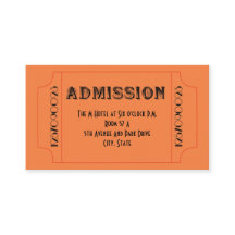 Tíquetes de festas sobre temas fáceis de falar dos