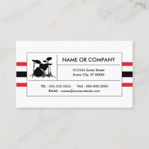 Cartão De Visita tiras de tambor