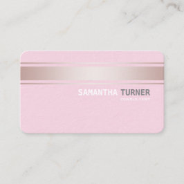 Cartão De Visita Tiras Rosa Elegantes Tinta Rosa Tinta Texturizada 