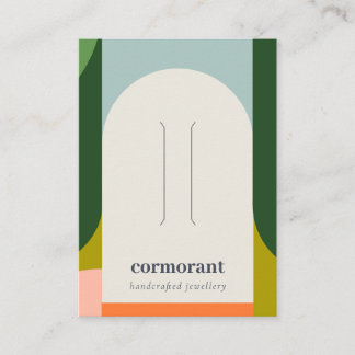 Cartão De Visita Titular do clipe de cabelo do logotipo retrógrado