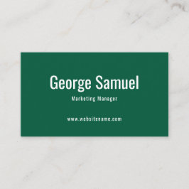 Cartão De Visita Título do Cargo Nome do Empregado Elegante Profiss